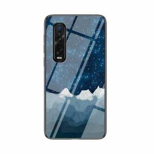 For OPPO Find X2 Pro Starry Sky Painted Tempered Glass TPU Shockproof Protective Case(Star Chess Rob)