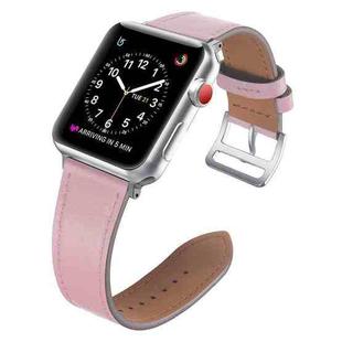 Small Waist Leather Watch Band For Apple Watch Series 8&7 41mm / SE 2&6&SE&5&4 40mm / 3&2&1 38mm(Pink)