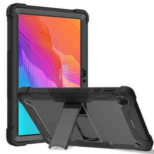 For Huawei MatePad T 10s Silicone + PC Shockproof Protective Case with Holder(Black)