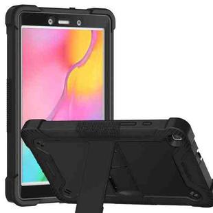 For Samsung Galaxy Tab A 8.0 2019 Silicone + PC Shockproof Protective Case with Holder(Black)