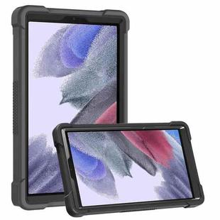 For Samsung Galaxy Tab A7 Lite T225/T220 Silicone + PC Shockproof Protective Case with Holder(Black)