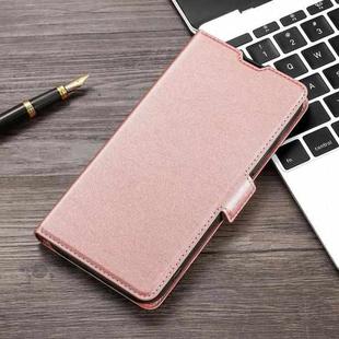 Ultra-thin Voltage Side Buckle PU + TPU Horizontal Flip Leather Case with Holder & Card Slot For iPhone 11 Pro Max(Rose Gold)