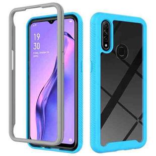 For OPPO A31 Starry Sky Solid Color Series Shockproof PC + TPU Case(Light Blue)