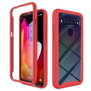 For TCL 10L Starry Sky Solid Color Series Shockproof PC + TPU Case(Red)