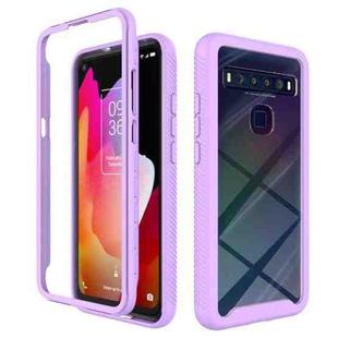 For TCL 10L Starry Sky Solid Color Series Shockproof PC + TPU Case(Purple)