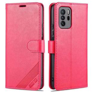 For Xiaomi Poco X3 GT / Redmi Note 10 Pro 5G AZNS Sheepskin Texture Horizontal Flip Leather Case with Holder & Card Slots & Wallet(Red)
