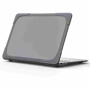 For MacBook Air 13.3 inch A1466 / A1369 TPU and PC Two-color Anti-fall Laptop Protective Case(Grey)
