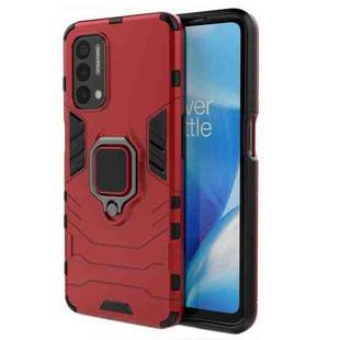 For OnePlus Nord N200 5G PC + TPU Shockproof Protective Case with Magnetic Ring Holder(Red)
