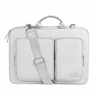 ST11 Polyester Thickened Laptop Bag with Detachable Shoulder Strap, Size:13.3 inch(Silver Gray)