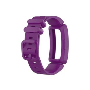 Smart Watch Silicon Watch Band for Fitbit Inspire HR(Dark Purple)