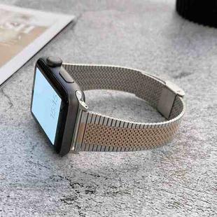 Small Waist Steel Watch Band For Apple Watch Ultra 49mm&Watch Ultra 2 49mm / Series 9&8&7 45mm / SE 3&SE 2&6&SE&5&4 44mm / 3&2&1 42mm(Silver Rose Gold)