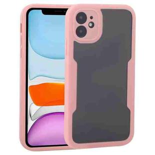 For iPhone 11 Acrylic + TPU 360 Degrees Full Coverage Shockproof Protective Case (Pink)