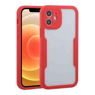 For iPhone 12 Acrylic + TPU 360 Degrees Full Coverage Shockproof Protective Case(Red)