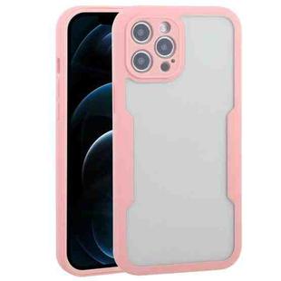For iPhone 12 Pro Max Acrylic + TPU 360 Degrees Full Coverage Shockproof Protective Case(Pink)