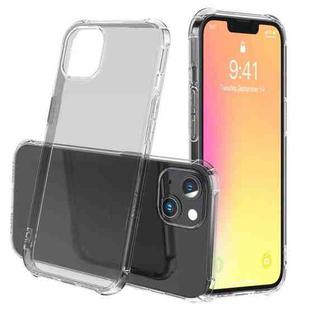 For iPhone 13 LESUDESIGN Rhino Shield Series TPU Anti-fall Transparent Phone Protective Case with Sound Conversion Design(Transparent Black)