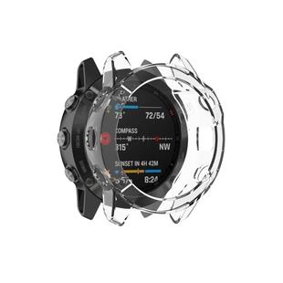 For Garmin Fenix 6 / 6 Pro Smart Watch Half Coverage TPU Protective Case(Transparent)