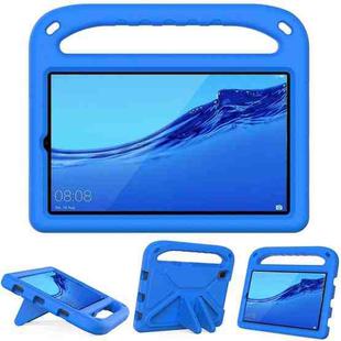 For Huawei MediaPad M5 Lite 8.0 inch Handle Portable EVA Shockproof Anti Falling Protective Case with Triangle Holder(Blue)
