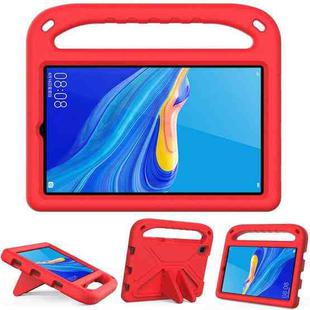 For Huawei MediaPad M6 8.4 Handle Portable EVA Shockproof Anti Falling Protective Case with Triangle Holder(Red)