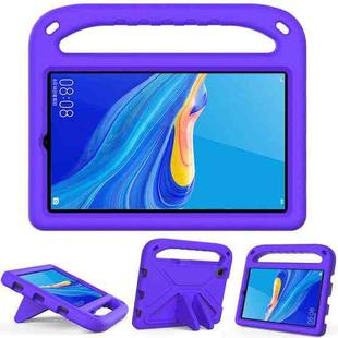 For Huawei MediaPad M6 8.4 Handle Portable EVA Shockproof Anti Falling Protective Case with Triangle Holder(Purple)