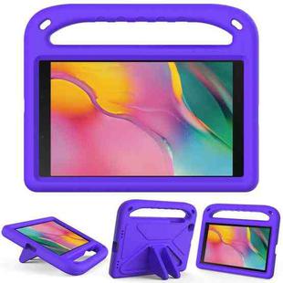For Samsung Galaxy Tab A 8.0 2019 SM-T290 / SM-T295 Handle Portable EVA Shockproof Anti Falling Protective Case with Triangle Holder(Purple)