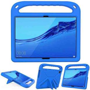 For Huawei MediaPad T5 Handle Portable EVA Shockproof Anti Falling Protective Case with Triangle Holder(Blue)