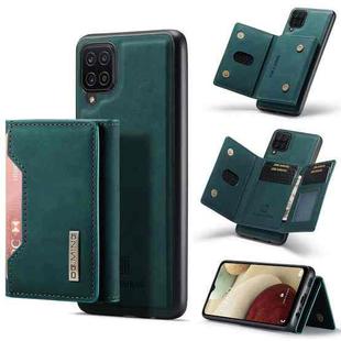 For Samsung Galaxy A12 5G DG.MING M2 Series 3-Fold Multi Card Bag Back Cover Shockproof Case with Wallet & Holder Function(Green)