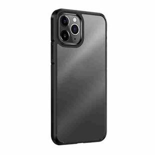 For iPhone 11 Pro Ice-Crystal Matte PC+TPU Four-corner Airbag Shockproof Case (Black)