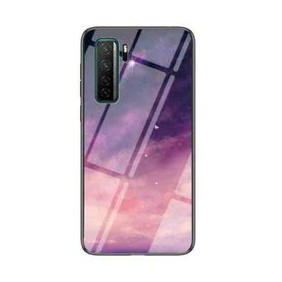 For Huawei nova 7 SE Starry Sky Pattern Tempered Glass + TPU Shockproof Protective Case(Fantasy Starry Sky)