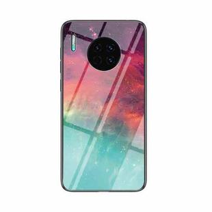 For Huawei Mate 30 Starry Sky Pattern Tempered Glass + TPU Shockproof Protective Case(Colorful Starry Sky)