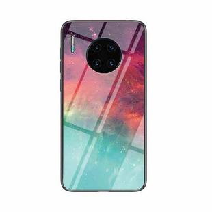 For Huawei Mate 30 Pro Starry Sky Pattern Tempered Glass + TPU Shockproof Protective Case(Colorful Starry Sky)