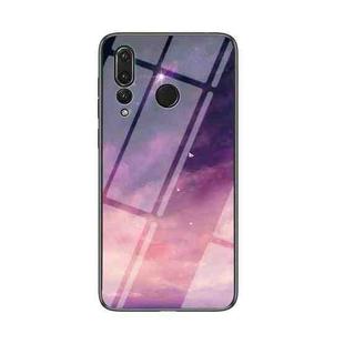 For Huawei Y9 Prime (2019) / P Smart Z Starry Sky Pattern Tempered Glass + TPU Shockproof Protective Case(Fantasy Starry Sky)