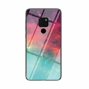 For Huawei Mate 20 Starry Sky Pattern Tempered Glass + TPU Shockproof Protective Case(Colorful Starry Sky)