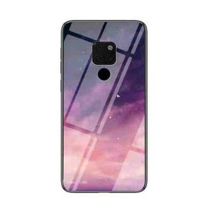 For Huawei Mate 20 Starry Sky Pattern Tempered Glass + TPU Shockproof Protective Case(Fantasy Starry Sky)