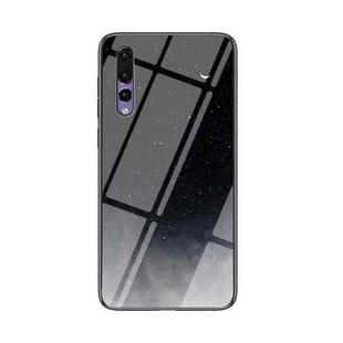 For Huawei P20 Pro Starry Sky Pattern Tempered Glass + TPU Shockproof Protective Case(Starry Sky Crescent)