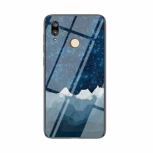 For Huawei P20 lite Starry Sky Pattern Tempered Glass + TPU Shockproof Protective Case(Star Chess)