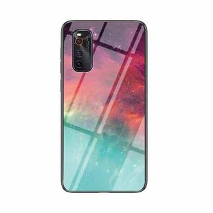 For vivo iQOO Neo3 5G Starry Sky Painted Tempered Glass TPU Shockproof Protective Case(Color Starry Sky)