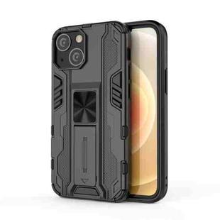 For iPhone 13 mini Supersonic PC + TPU Shock-proof Protective Case with Holder (Black)