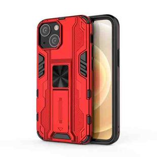 For iPhone 13 mini Supersonic PC + TPU Shock-proof Protective Case with Holder (Red)