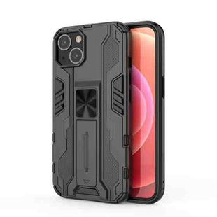 For iPhone 13 Supersonic PC + TPU Shock-proof Protective Case with Holder(Black)