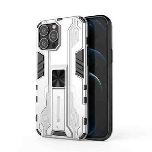 For iPhone 13 Pro Max Supersonic PC + TPU Shock-proof Protective Case with Holder (Silver)