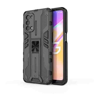 For OPPO A93 5G / For OnePlus Nord N200 5G Supersonic PC + TPU Shock-proof Protective Case with Holder(Black)