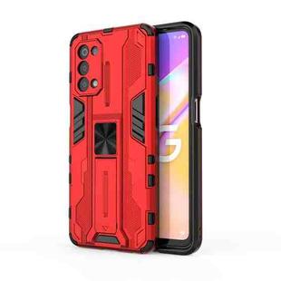 For OPPO A93 5G / For OnePlus Nord N200 5G Supersonic PC + TPU Shock-proof Protective Case with Holder(Red)