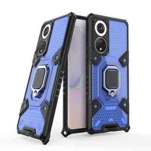 For Honor 50 Space PC + TPU Ring Holder Protective Case(Blue)