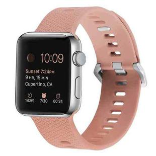 Silicone Watch Band For Apple Watch Series 8&7 41mm / SE 2&6&SE&5&4 40mm / 3&2&1 38mm(Retro Rose)