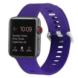 Silicone Watch Band For Apple Watch Ultra 49mm&Watch Ultra 2 49mm / Series 9&8&7 45mm / SE 3&SE 2&6&SE&5&4 44mm / 3&2&1 42mm(Dark Purple)