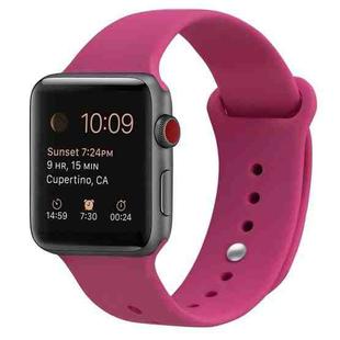 Silicone Watch Band For Apple Watch Series 9&8&7 41mm / SE 3&SE 2&6&SE&5&4 40mm / 3&2&1 38mm(Pink)