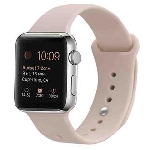 Silicone Watch Band For Apple Watch Series 9&8&7 41mm / SE 3&SE 2&6&SE&5&4 40mm / 3&2&1 38mm(Pink Sand)