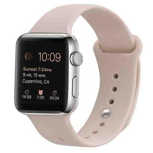 Silicone Watch Band For Apple Watch Ultra 49mm / Series 8&7 45mm / SE 2&6&SE&5&4 44mm / 3&2&1 42mm(Pink Sand)