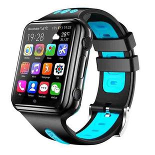 W5 1.54 inch Full-fit Screen Dual Cameras Smart Phone Watch, Support SIM Card / GPS Tracking / Real-time Trajectory / Temperature Monitoring, 1GB+8GB(Black Blue)