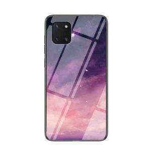 For Samsung Galaxy M60s Starry Sky Painted Tempered Glass TPU Shockproof Protective Case(Dream Sky)